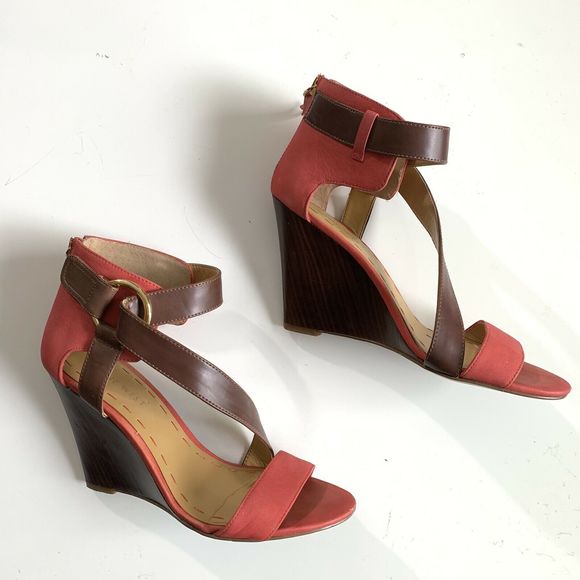 Nine West Melissa Wedge Sandals in Watermelon - Picture 5 of 9